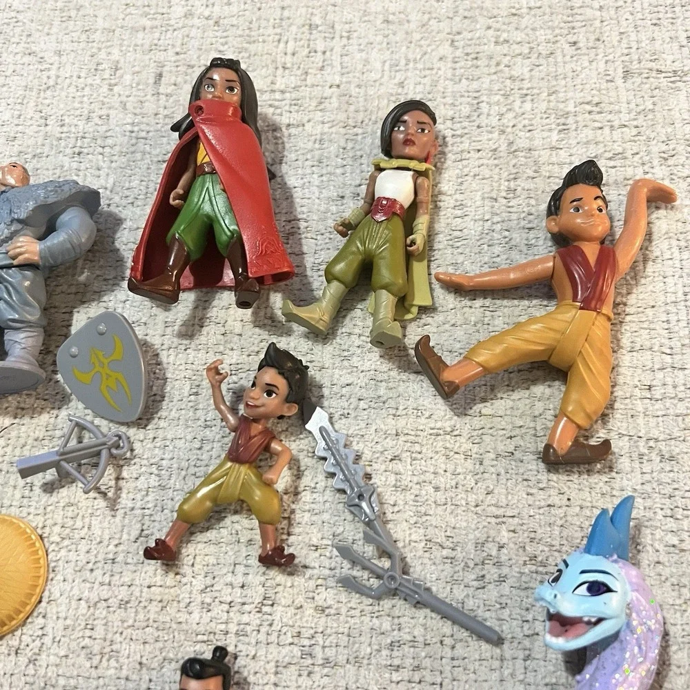 Disney Raya & The Last Dragon Vintage Toy Lot 15+ Figures Accessories‎